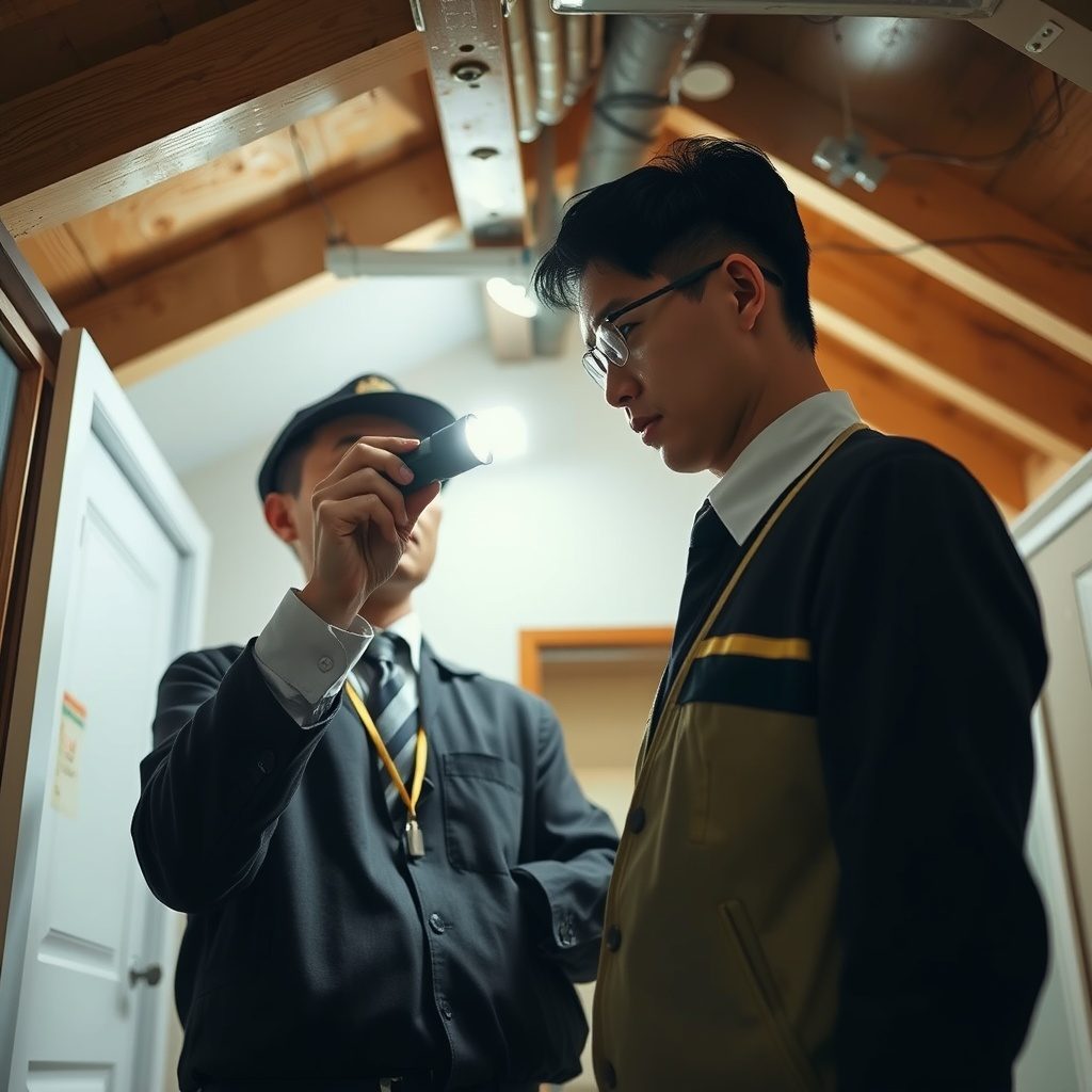 住宅検査の様子